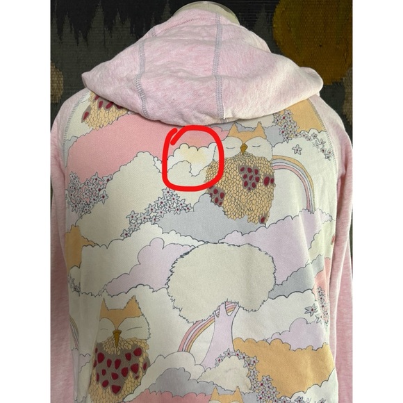 Anthropologie Whimsical Owl Hoodie S - Picture 2 of 16